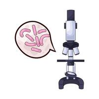 Laboratory Modern Microscope vector