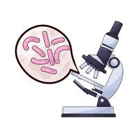 Analysis with a Microscope illustration vector