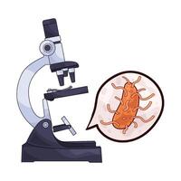 Research with a microscope vector