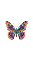 Colorful butterfly with intricate patterns on its wings, symbolizing transformation and beauty png