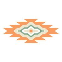 Colorful Geometric Aztec Design Element vector