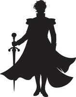 A prince silhouette man design with a white background vector