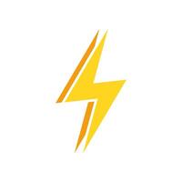 Double lightning icon in flat style. Thunder bolt concept vector