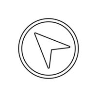 navigation concept line icon. Simple element illustration. navigation concept outline symbol design. vector