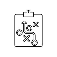 strategy concept line icon. Simple element illustration. strategy concept outline symbol design. vector