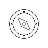 compass concept line icon. Simple element illustration. compass concept outline symbol design. vector