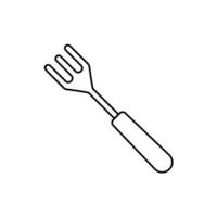 fork concept line icon. Simple element illustration. fork concept outline symbol design. vector
