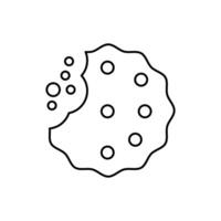 cookie concept line icon. Simple element illustration. cookie concept outline symbol design. vector