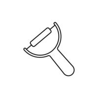 peeler concept line icon. Simple element illustration. peeler concept outline symbol design. vector