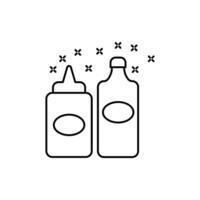 condiments concept line icon. Simple element illustration. condiments concept outline symbol design. vector