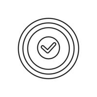 implementation concept line icon. Simple element illustration. implementation concept outline symbol design. vector