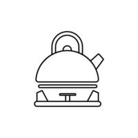 kettle concept line icon. Simple element illustration. kettle concept outline symbol design. vector
