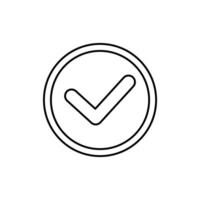 check concept line icon. Simple element illustration. check concept outline symbol design. vector