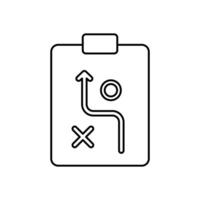 planning concept line icon. Simple element illustration. planning concept outline symbol design. vector