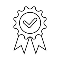 validate concept line icon. Simple element illustration. validate concept outline symbol design. vector