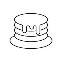 pancake concept line icon. Simple element illustration. pancake concept outline symbol design. vector