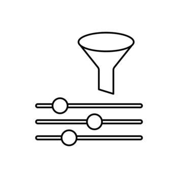 refine concept line icon. Simple element illustration. refine concept outline symbol design. vector