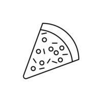 pizza concept line icon. Simple element illustration. pizza concept outline symbol design. vector