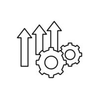 improvement concept line icon. Simple element illustration. improvement concept outline symbol design. vector