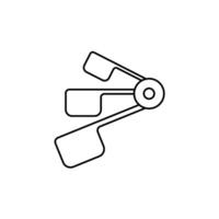 measuring spoon concept line icon. Simple element illustration. measuring spoon concept outline symbol design. vector