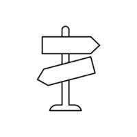 direction concept line icon. Simple element illustration. direction concept outline symbol design. vector