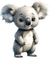 Cute Koala Art for Baby Shower Invitations . . png