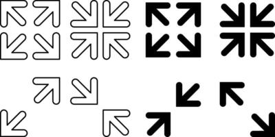 Full screen icon Max min design vector