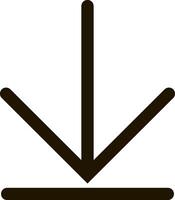Download arrow icon Install symbol vector