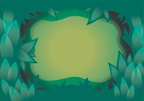 forest frame background vector
