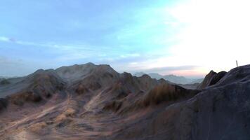 Flying Through The Mountains Landscape 3D Animation video