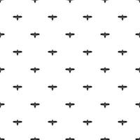 Seamless pattern of black silhouettes of bees isolated on the white background. Insects pattern in black and white style. Designs for fabric, wallpaper, home design, wrapping paper. vector