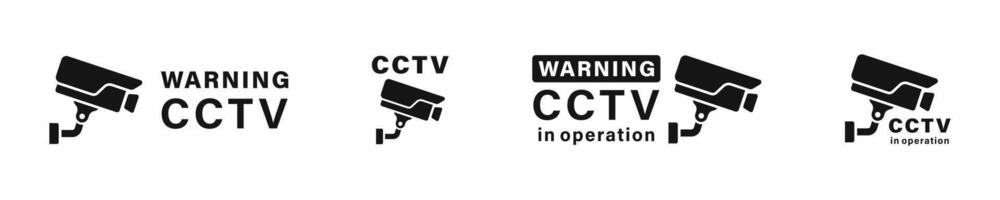 CCTV camera icons. Security camera illustration. CCTV in operation. Security Camera vector