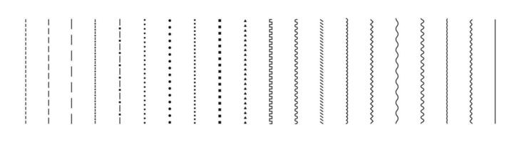 Set of wavy lines. Various wave lines isolated collection. Collection of abstract wavy curve lines. Lines set vector