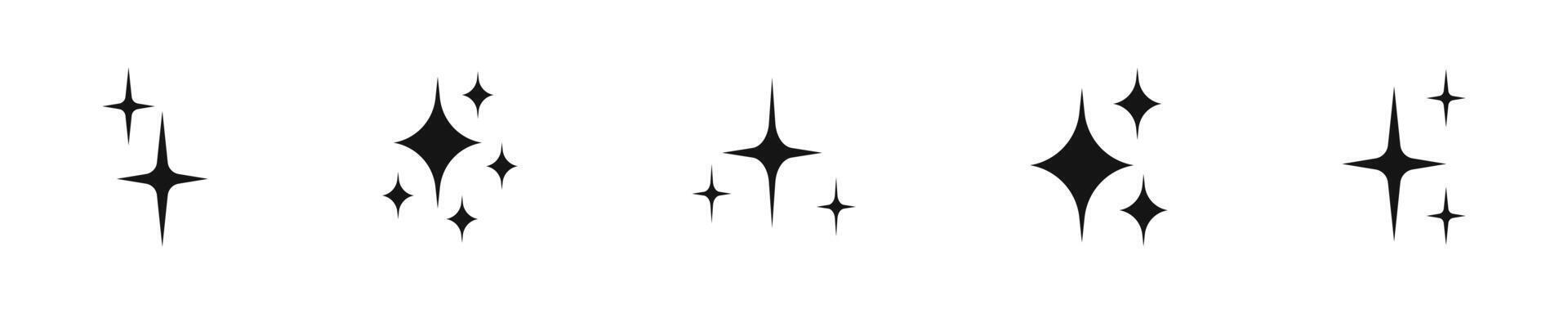Star sparkle symbols. Star icon set. Stars collection. stars. Sparkle icons. EPS 10