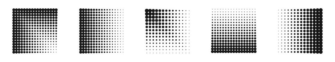 Dotted texture. Halftones. Halftone shapes. Dotted pattern. Polka dot. EPS 10 vector