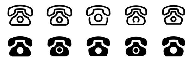 Telephone icon. Phone icon set. Call icons. Communication concept icons. vector