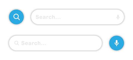 Search bar. Search bar for ui. Search bar icons. Realistic search bar illustration vector