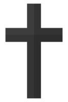 Christian cross icon isolated on white background. vector