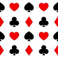 Playing Card Symbols seamless pattern texture vector