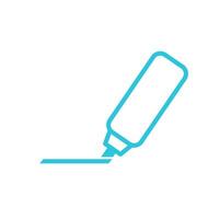 Permanent marker icon. Isolated on white background. From blue icon set. vector