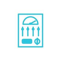 Control panel icon. Isolated on white background. From blue icon set. vector