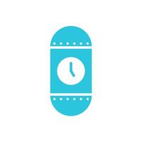 Time capsule icon, isolated on white background, from blue icon set. vector