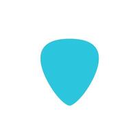Guitar pick icon. Isolated on white background. From blue icon set. vector