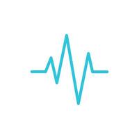 Rhythm frequency icon, Isolated on white background. From blue icon set. vector