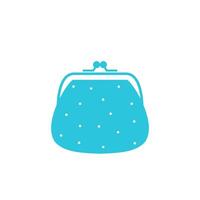 Lost nostalgic purse icon isolated on white background, from blue icon set. vector