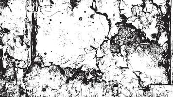 Weathered Black Grunge on White Background for Texture and Overlay Applications vector