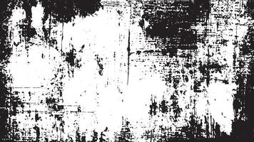 White Canvas with Black Distressed Grunge and Noise Overlay for Monochrome Texture and Background. vector