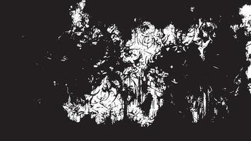 Black Grunge on Clean White Background for Distressed Textures and Overlay Effects. vector