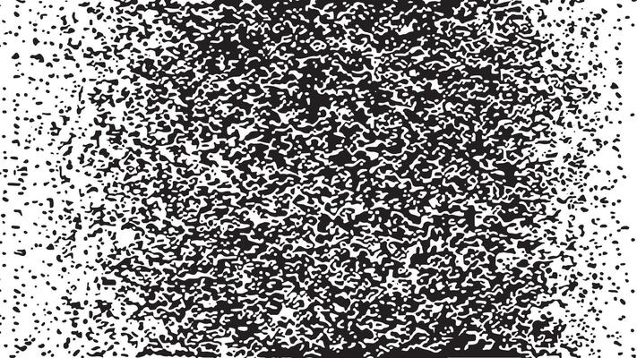 Black Noise Texture on Crisp White Background for Overlay and Background Uses.