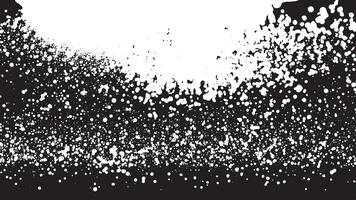 Gritty Black Grunge Texture on White Background Perfect for Distressed Overlays vector